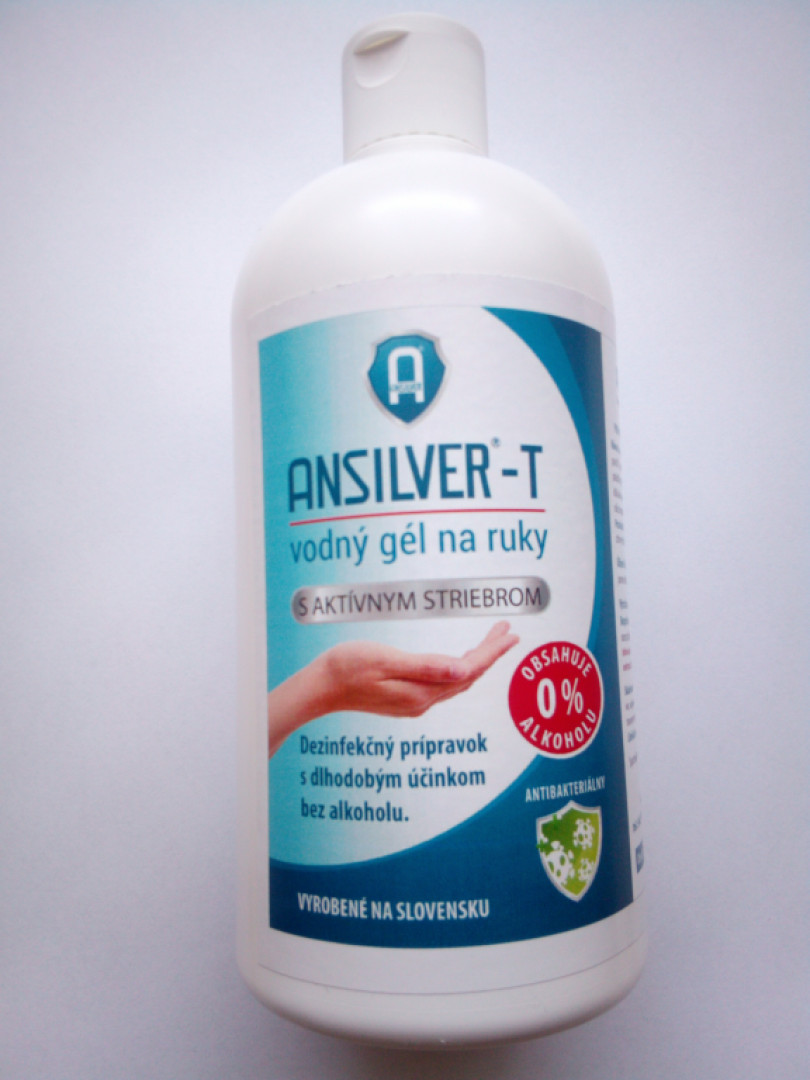 ANSILVER® – T vodný gél - dezinfekcia rúk a pokožky
