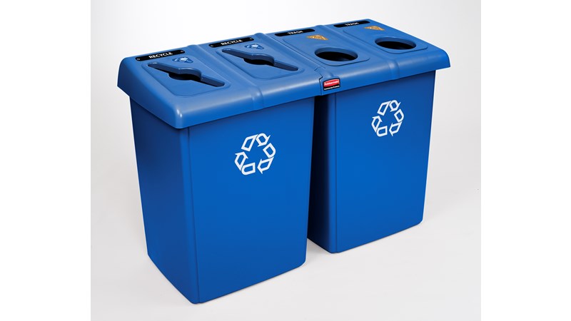 Gluton recyklačná stanica na 4 druhy odpadu Rubbermaid