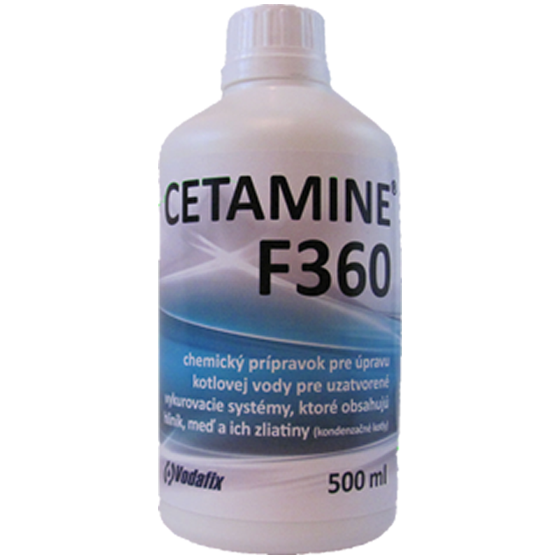 Cetamín F360 flaša 500ml  ochrana kotlov, ktoré obsahujú prvky z hliníka