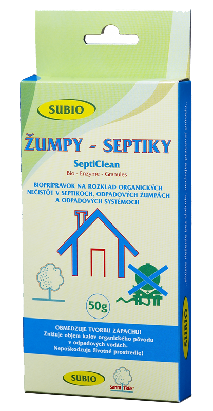 Baktérie a enzýmy pre Žumpy a Septiky Septi Clean 50g Subio