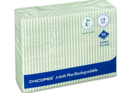 Utierka J-Cloth® PLUS biodegradable ZELENÁ KARTON/20bal x 50ks CHICOPEE