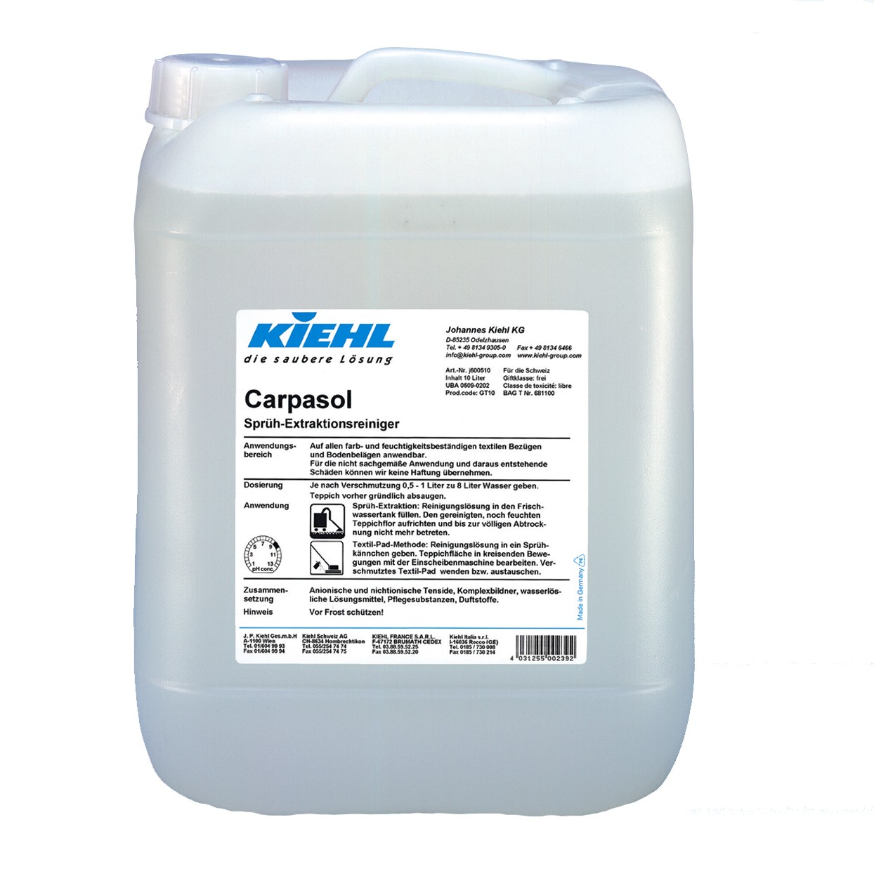 Carpasol 10l pre extrakčné čistenie