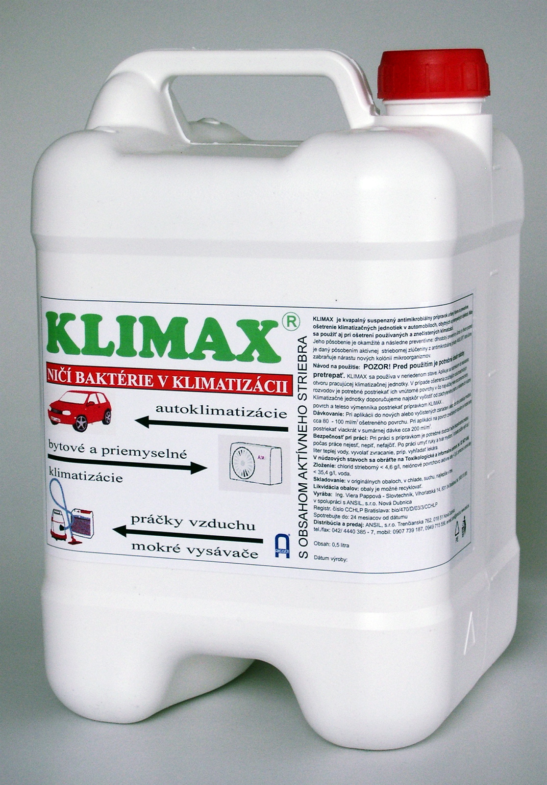 Ansilver Klimax 5l antibakteriálne a protiplesňové čistenie klimatizácie