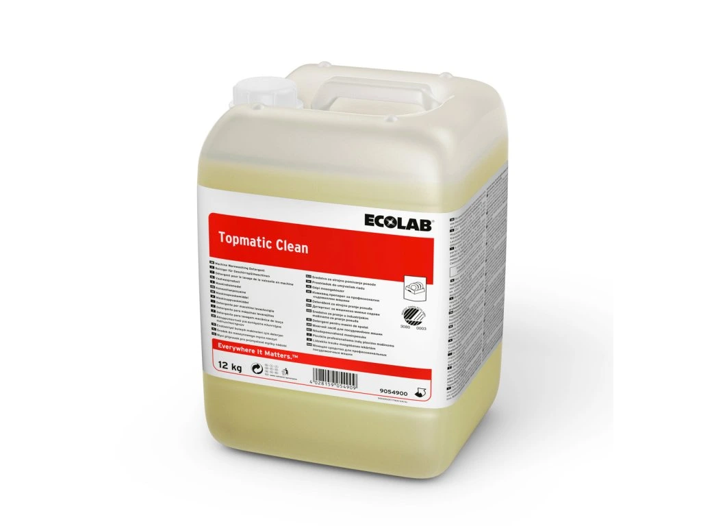 ECOLAB Topmatic Clean – Profesionálny ekologický detergent do umývačiek riadu (12 kg)