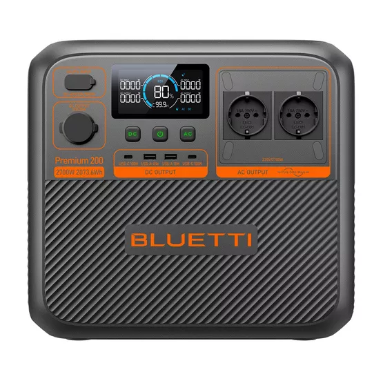 BLUETTI Premium 200 V2 – Profesionálna nabíjacia stanica (2700 W / 2073,6 Wh, LiFePO₄)