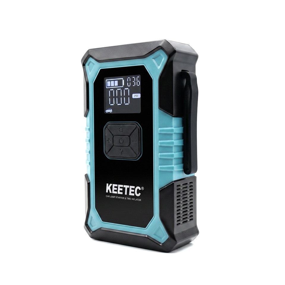 Keetec CJS3000-TI Jump starter a kompresor sada 12.000 mAh, 150 psi