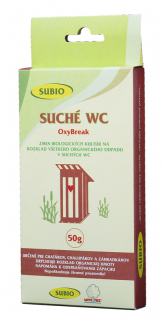 Suché WC Oxy Break 50g baktérie a enzýmy Subio