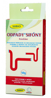 Odpady a Sifóny Free Line 50g baktérie a enzýmy Subio