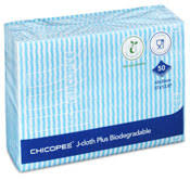 Utierka J-Cloth® PLUS biodegradable modrá karton/20bal x50ks CHICOPEE