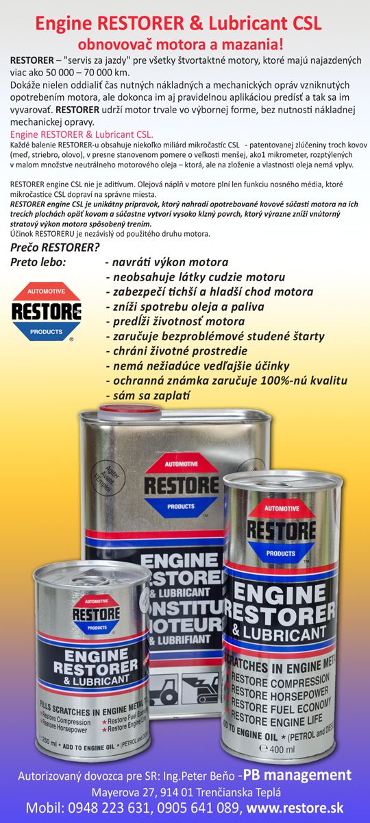 restore engine obnovovac motora