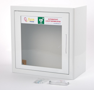AED skrinka interiérová pre prenosný DEFIBRILÁTOR 